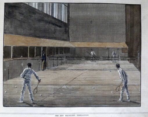 26-660  Royal or Real Tennis in Melbourne  c.1882