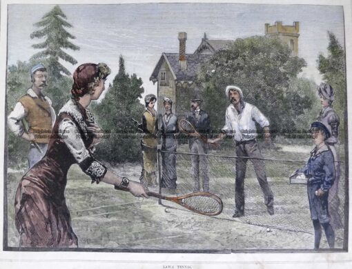 26-661  Tennis in Australia  c.1882