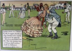 26-665  Cricket humour by Crombie sponsored by Perrier  c.1906