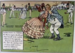 26-665  Cricket humour by Crombie sponsored by Perrier  c.1906