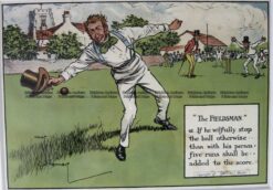 26-667  Cricket humour by Crombie sponsored by Perrier  c.1906