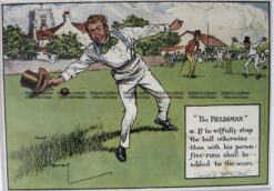 26-667  Cricket humour by Crombie sponsored by Perrier  c.1906