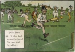 26-668  Cricket humour by Crombie sponsored by Perrier  c.1906