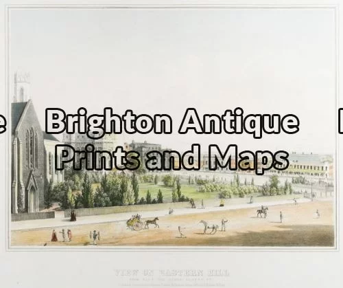 27-431 - Troedel - View on Eastern Hill Charles Troedel - circa 1864 Hand coloured tinted lithograph 36cm X 27cm Condition A+