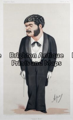 28-339 - Vanity Fair - Sullivan (Gilbert & Sullivan) Ape - circa 1874 Chromolithograph 19cm X 31cm Condition A+