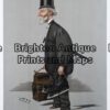 28-346 - Vanity Fair - Marquis of Clanricarde (ice skating) Spy - circa 1900 Chromolithograph 20cm X 32cm Condition A+