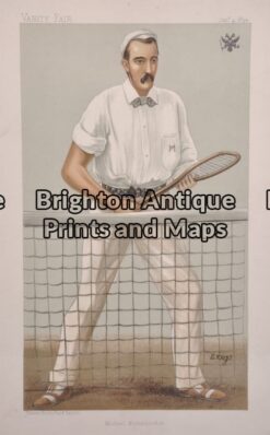 28-359 - Tennis Vanity Fair Anon  1894 Chromolithograph 19cmX 33cm Condition A+