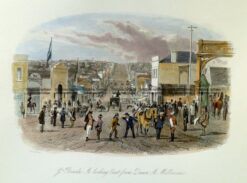 29-122  Melbourne - Great Bourke St looking East by S. T. Gill  c.1857