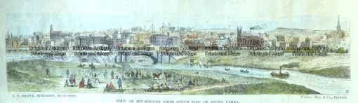 29-130  Melbourne panorama  c.1858