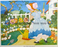 29-340  Nursery Rhyme -  Mary Mary Quite Contrary  c.1960