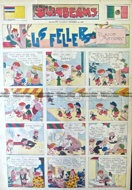 29-350  Comic page from Melbourne Sunbeams  c.1936