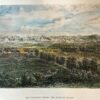 29-452 - Melbourne - St Kilda Road J Armytage - circa 1873 Hand coloured steel engraving 18cm X 13cm Condition A+