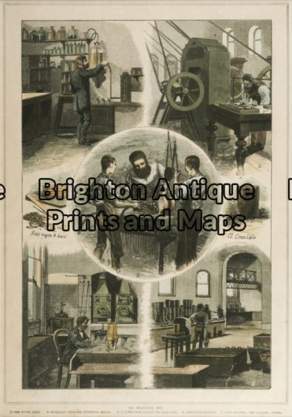 29-467 – Melbourne Mint Anon – circa 1874 Hand coloured wood engraving 22cm X 32cm Condition A+