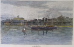 29-483 - Victoria - Sorrento Anon - circa 1886 Hand coloured wood engraving 20cm X 12cm Condition A+