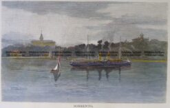29-483 - Victoria - Sorrento Anon - circa 1886 Hand coloured wood engraving 20cm X 12cm Condition A+