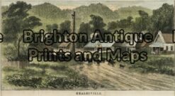 29-487 - Victoria - Healesville Anon - - circa1875 Hand coloured wood engraving 19cm X 10cm Condition A+