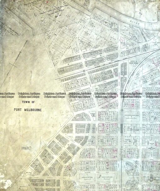 29-492 Port Melbourne street map c.1883