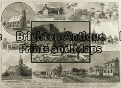 29-492 - Victoria - Heathcote and Rushworth Anon - circa 1887 Wood engraving 33cm X 23cm Condition A+