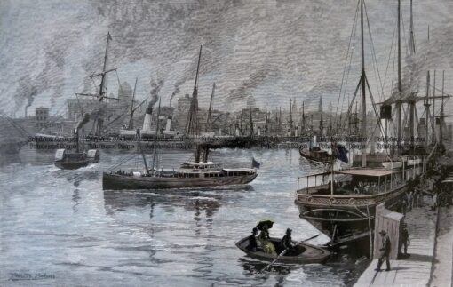 29-509 Melbourne from the Yarra c.1886