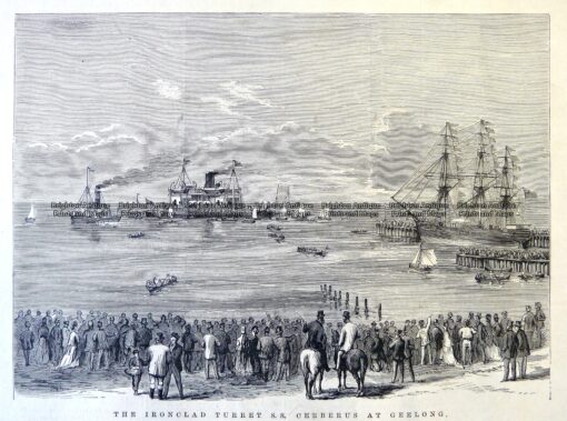29-832  Navy – Cerberus at Geelong  c.1875