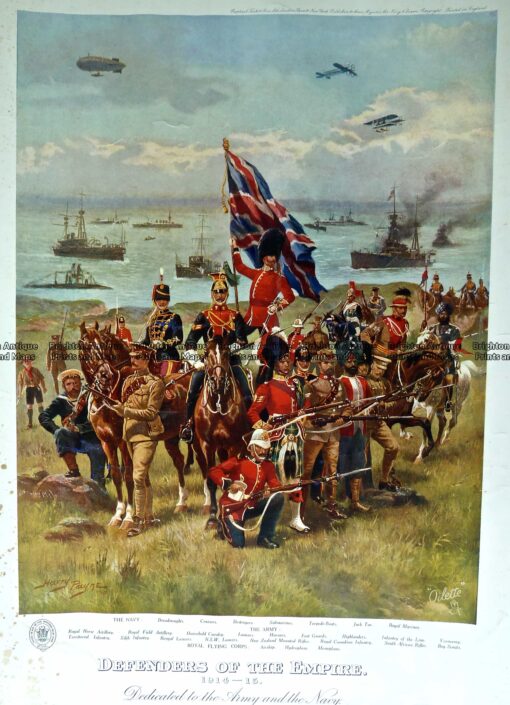 29-833  Military Uniforms W.W.I. by Harry Payne c.1915