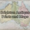 3-014 - Australia J Bartholomew - circa 1870 Chromolithograph 55cm X 42cm Condition A