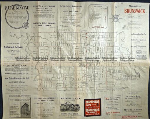 3-220  Brunswick Street Map  c.1920