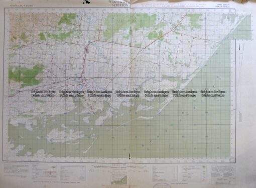 3-305  Victoria – Alberton region military map  c.1942