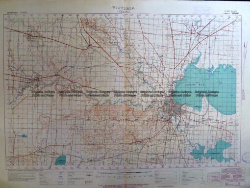 3-306  Victoria – Geelong region military map  c. 1928