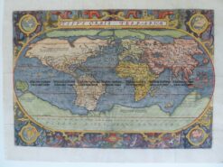 3-387 World Tipus Orbis Terrarum by Solis  c.1603