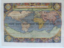 3-387 World Tipus Orbis Terrarum by Solis  c.1603