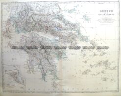 3-398  Greece and Ionian Islands by Johnston c.1864