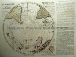 3-519  South Pole - Hemisphere pour voir Les Terres by Ottens  c.1714/1740