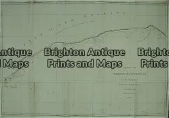 3-521  WA - Flinders chart of Australian Bight  c.1814