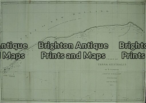3-521  WA – Flinders chart of Australian Bight  c.1814