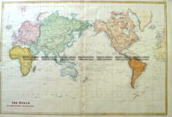 3-812  World by Bartholomew  c.1855