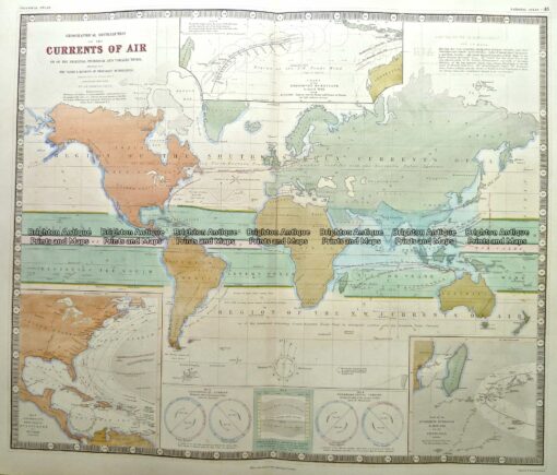3-816  World with Currents of Air  c.1850