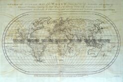 3-820   World by Emanuel Bowen  c.1744