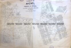 3-825  Victoria Parish and town of Avenel  c.1954