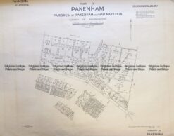 3-832 Melbourne - Street map of Pakenham  c.1848
