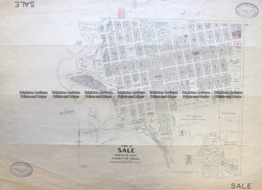3-833 Victoria – Sale street map in County of Sale  c.1946