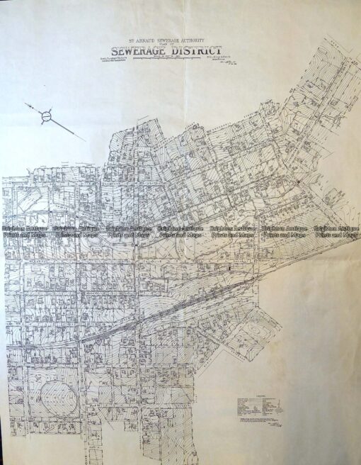 3-834  Victoria – St Arnaud street map  c.1949