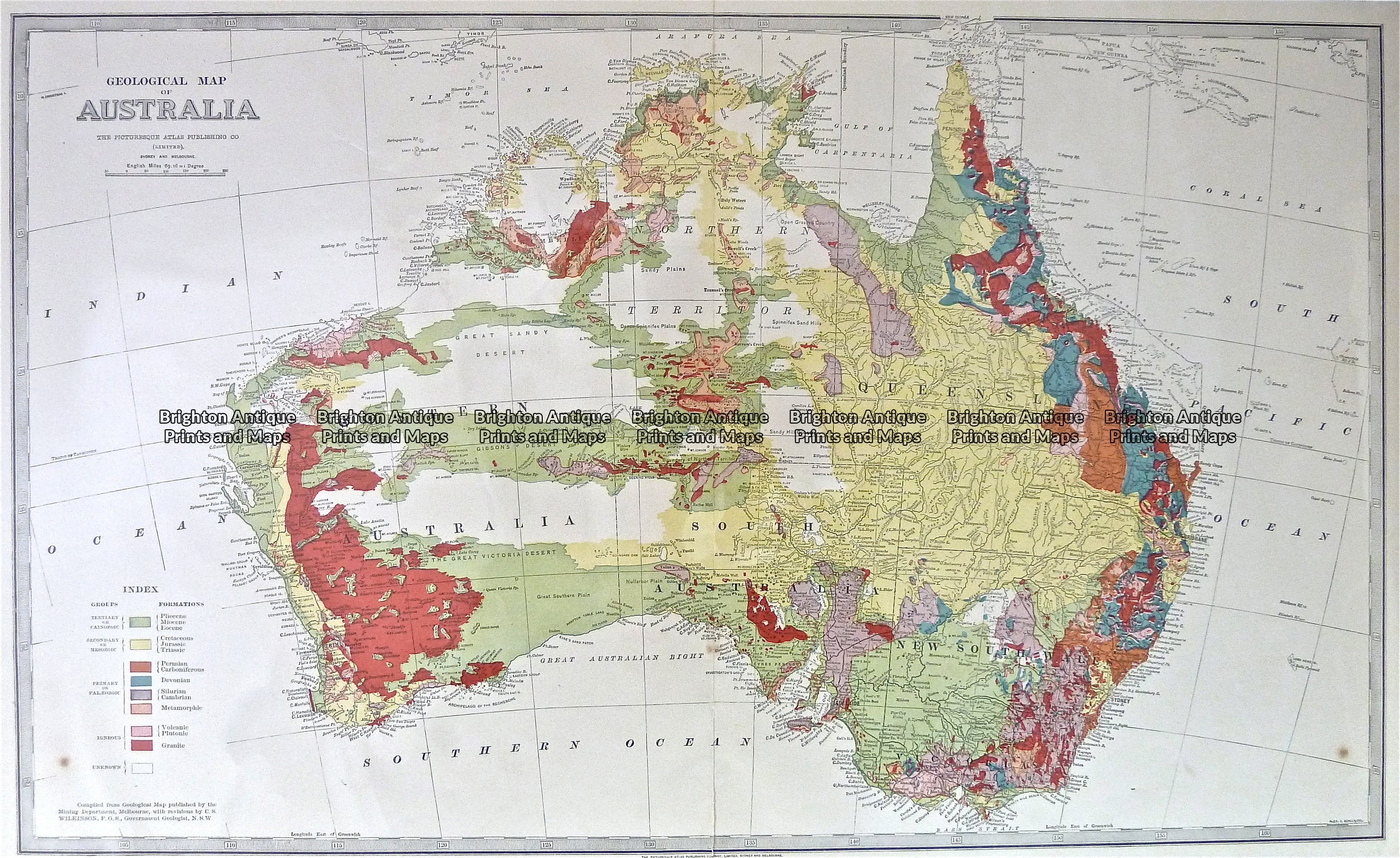 Geologic Map Of Australia