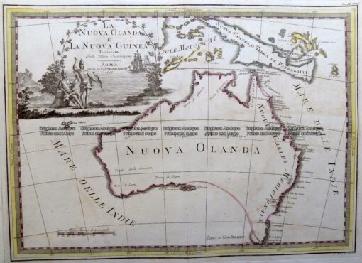 3-899  Australia – Nuova Olanda by Cassini  c.1798