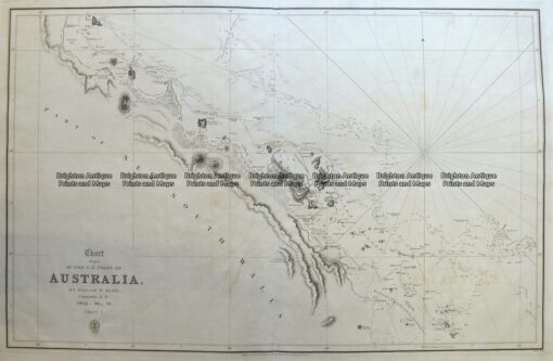 3-899 Coast of Queensland by Flinders & Phillip King Admiralty… circa 1824