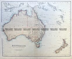 3-993  Australia & New Zealand by Chambers c.1860