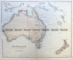 3-993  Australia & New Zealand by Chambers c.1860