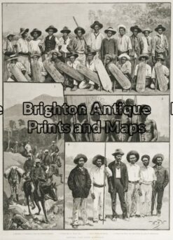 31-442 - Queensland - Scenes in Northern Queensland Anon - circa 1890 Hand coloured wood engraving 23cm X 32cm Condition A+