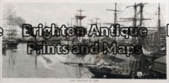 32-367 - Port Adelaide in 1888 Anon - circa 1889 Hand coloured wood engraving 25cm X 12cm Condition A+