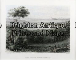 32-379 - SA - Port Lincoln J Armytage - circa 1873 Hand coloured steel engraving 18cm X 13cm Condition A+